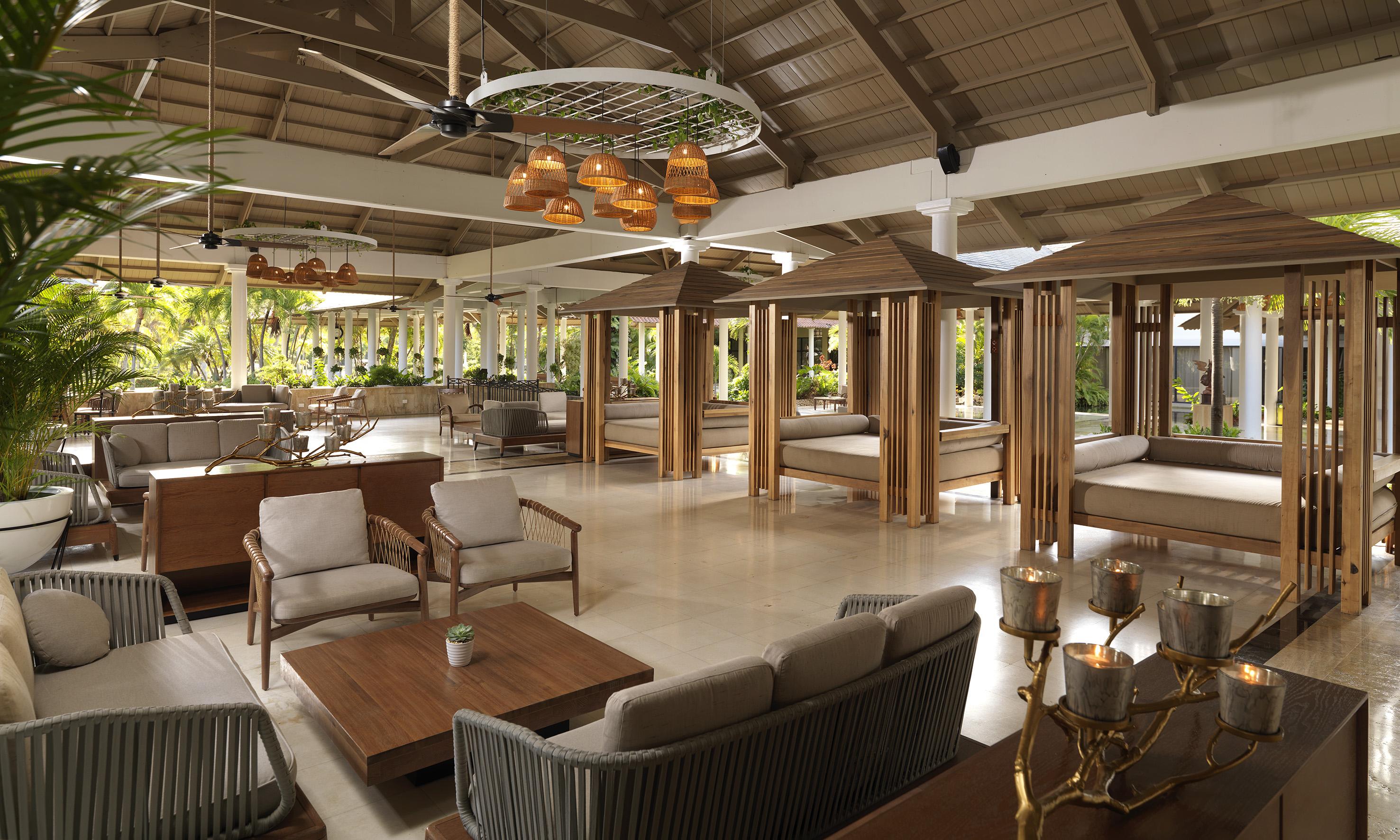Meliá Caribe Beach Resort-All Inclusive Punta Cana Esterno foto The interior of the lobby at the resort